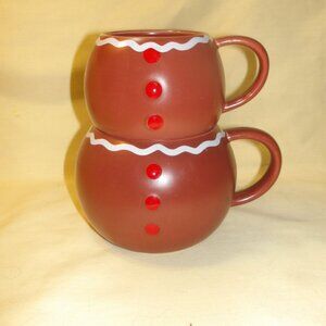 Unique, Unusual (2) Stacking *** MUGS *** Indigo